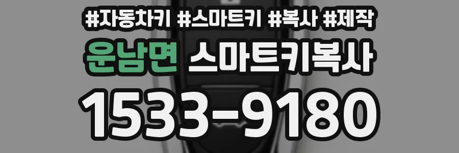 운남면 스마트키복사