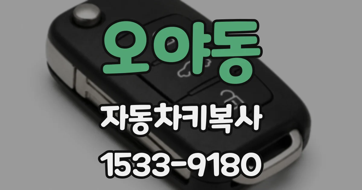 오야동 자동차키복사