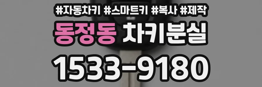 동정동 차키분실