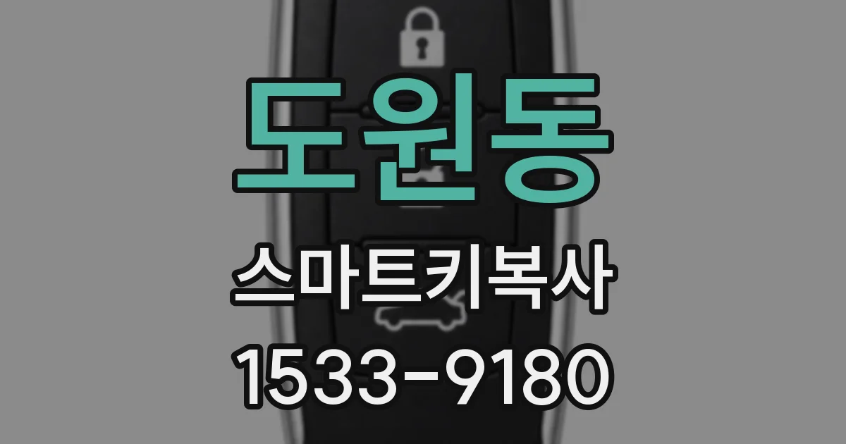 도원동 스마트키복사