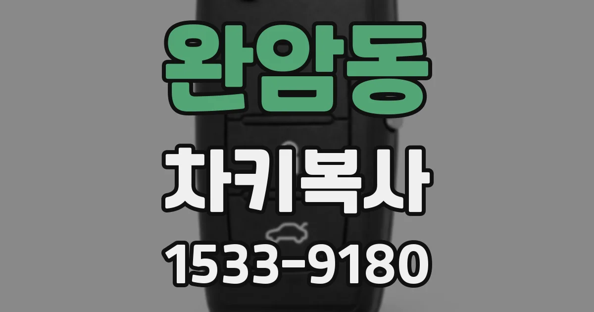 완암동 차키복사