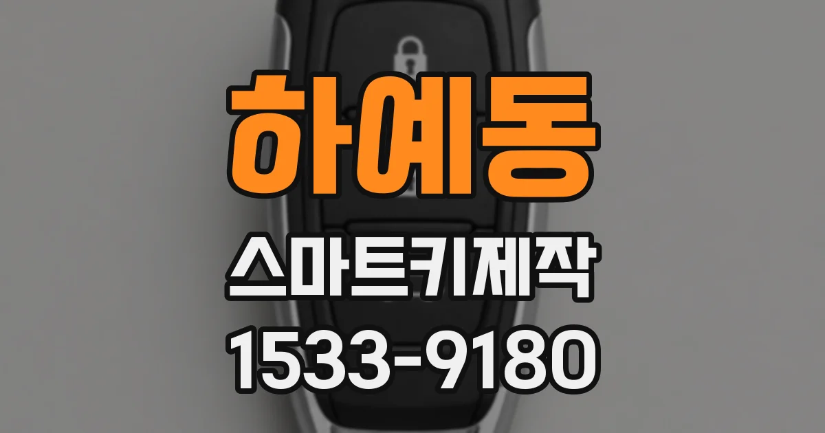 하예동 스마트키제작