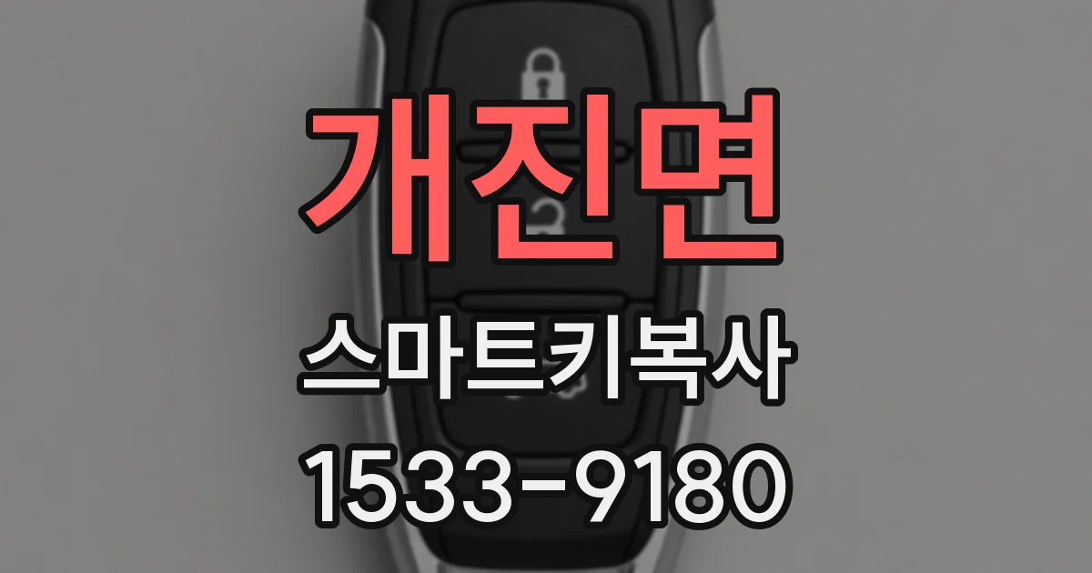 개진면 스마트키복사