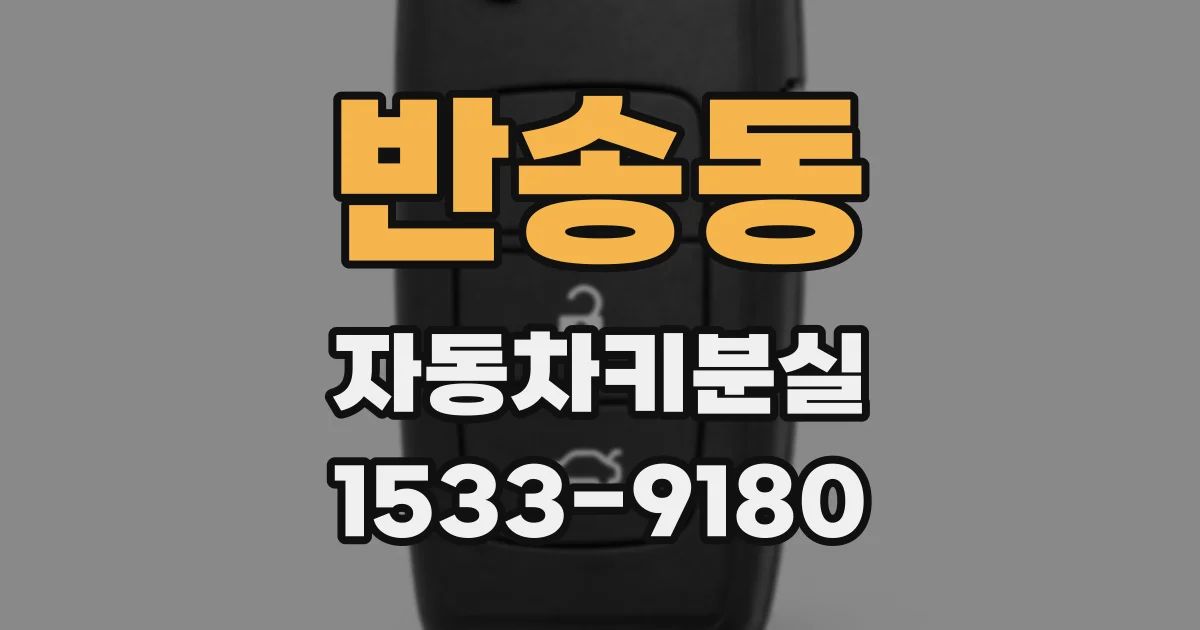 반송동 자동차키분실