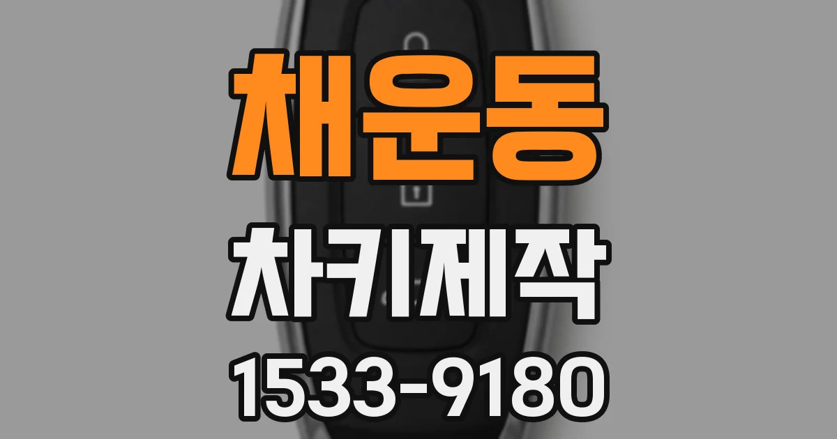 채운동 차키제작