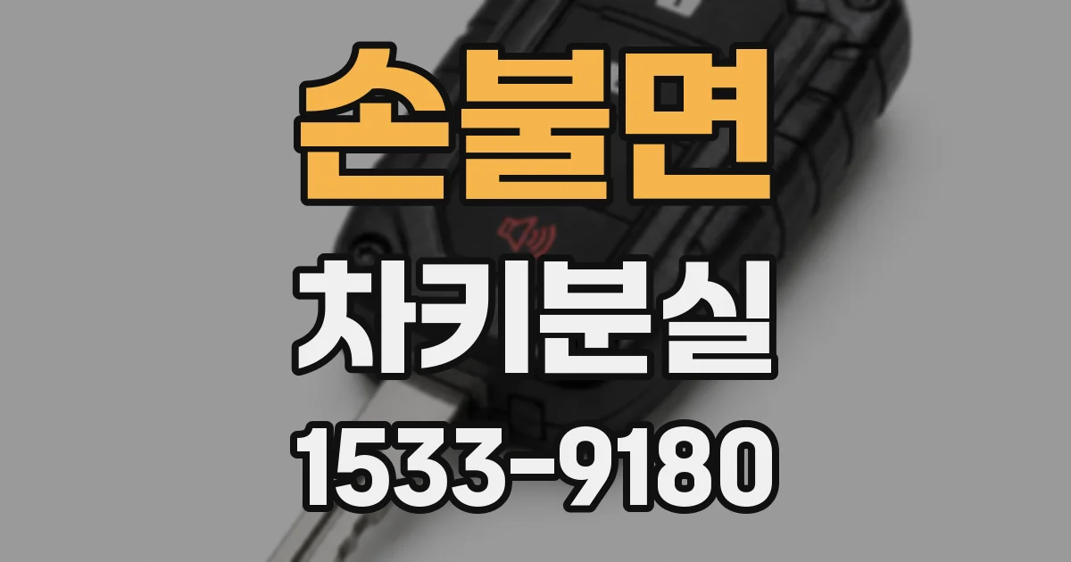 손불면 차키분실