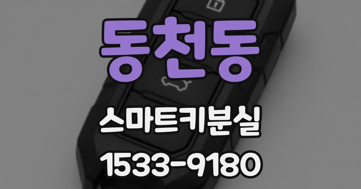 동천동 스마트키분실