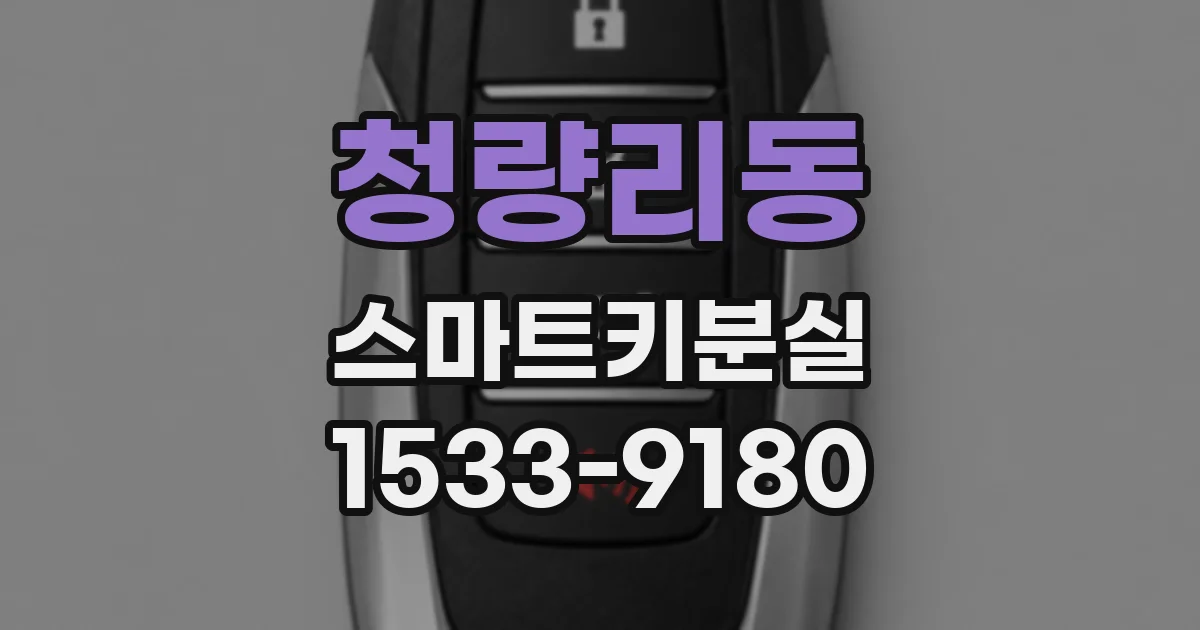 청량리동 스마트키분실