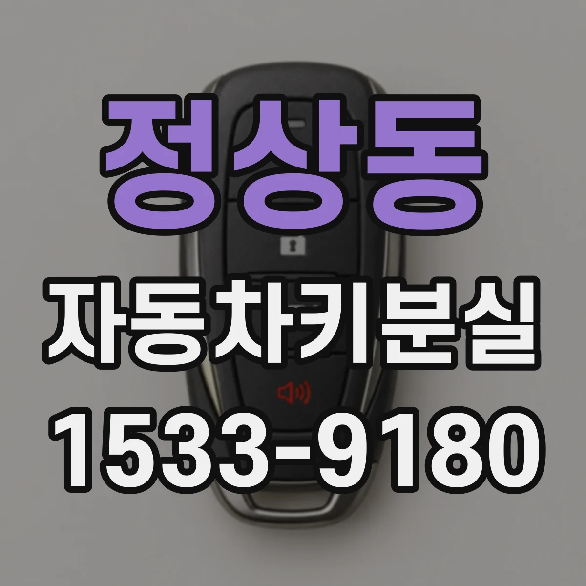 정상동 자동차키분실