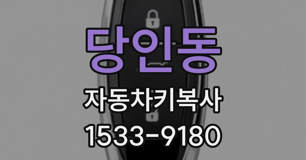 당인동 자동차키복사