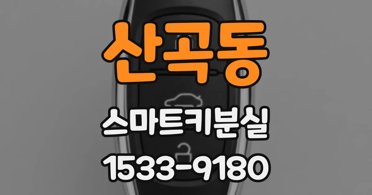 산곡동 스마트키분실