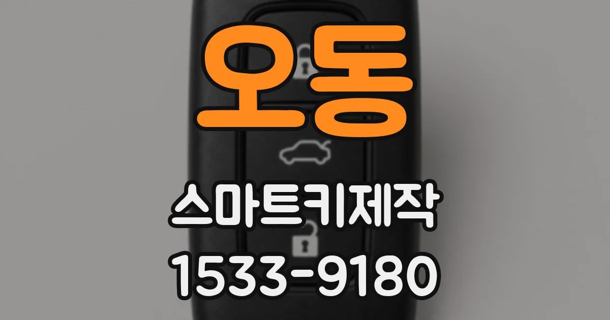 오동 스마트키제작