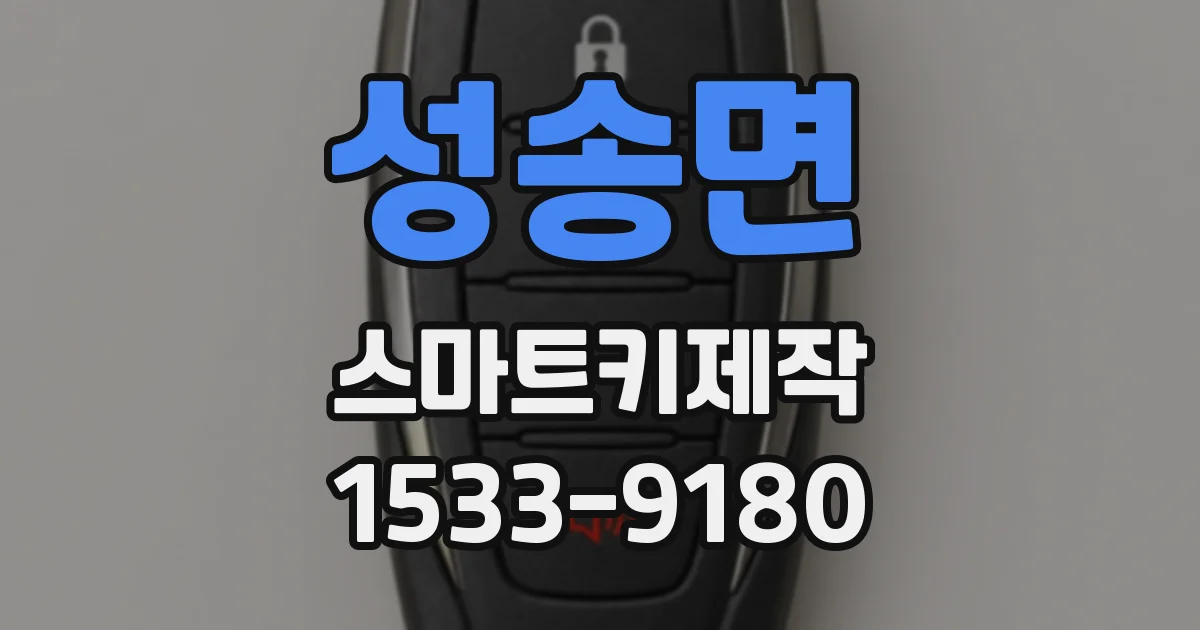 성송면 스마트키제작
