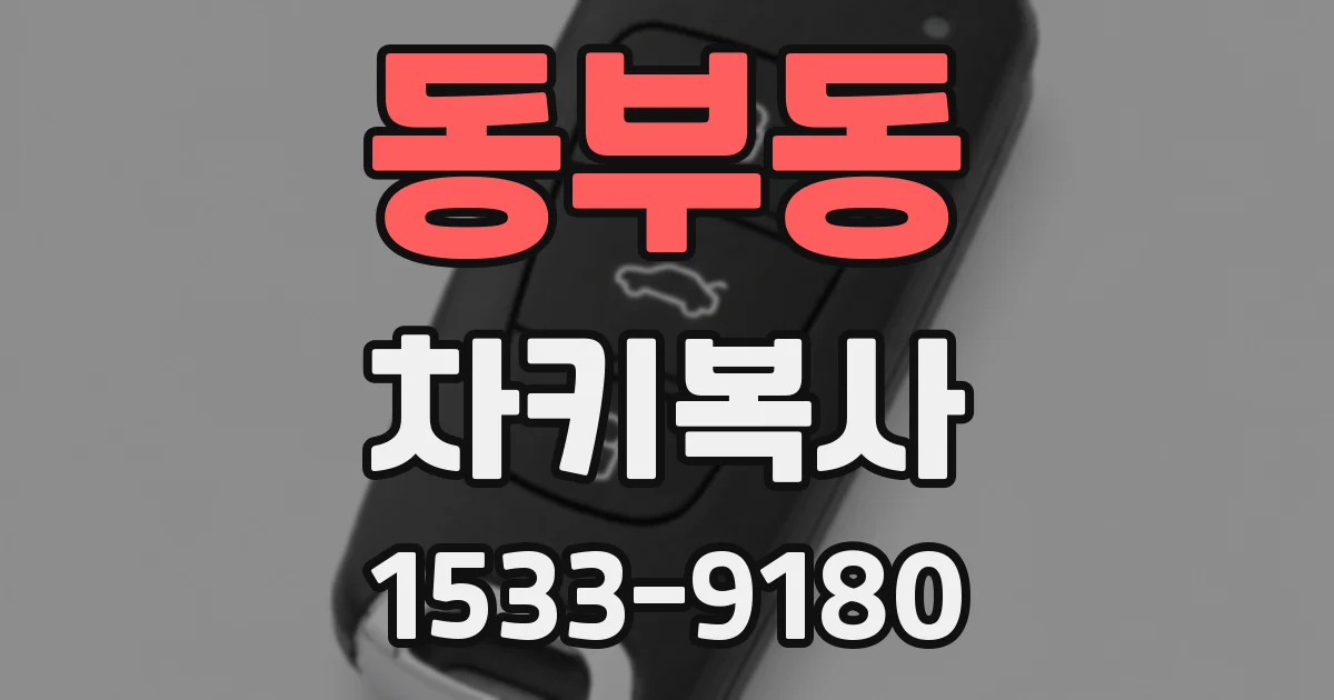 동부동 차키복사