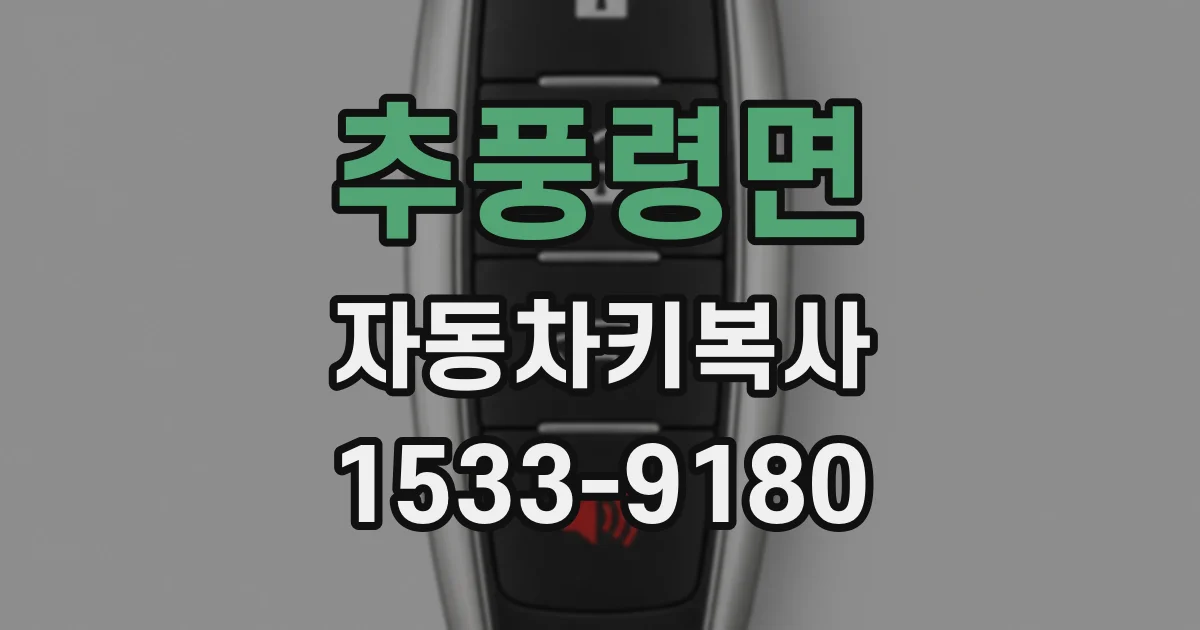 추풍령면 자동차키복사
