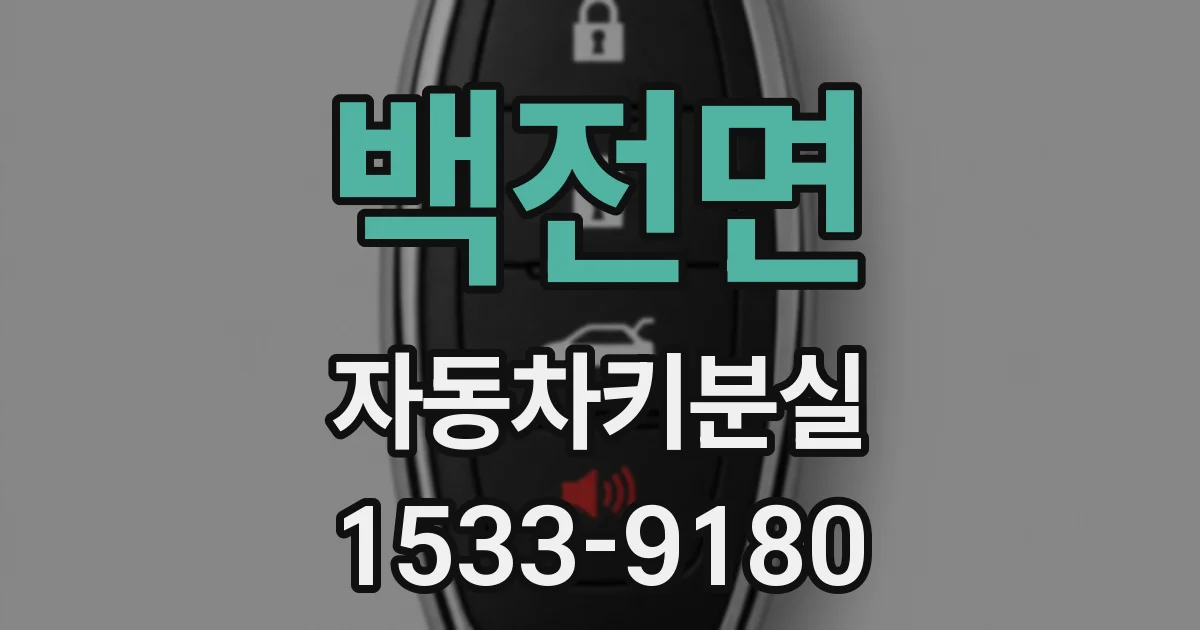 백전면 자동차키분실