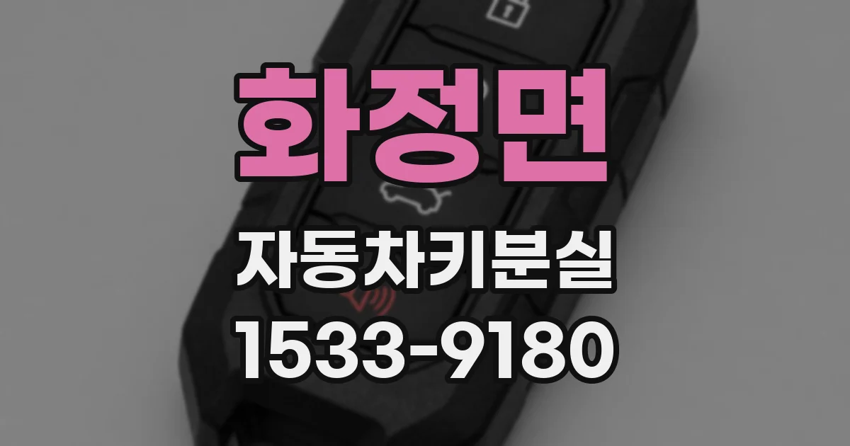 화정면 자동차키분실