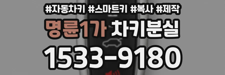 명륜1가 차키분실