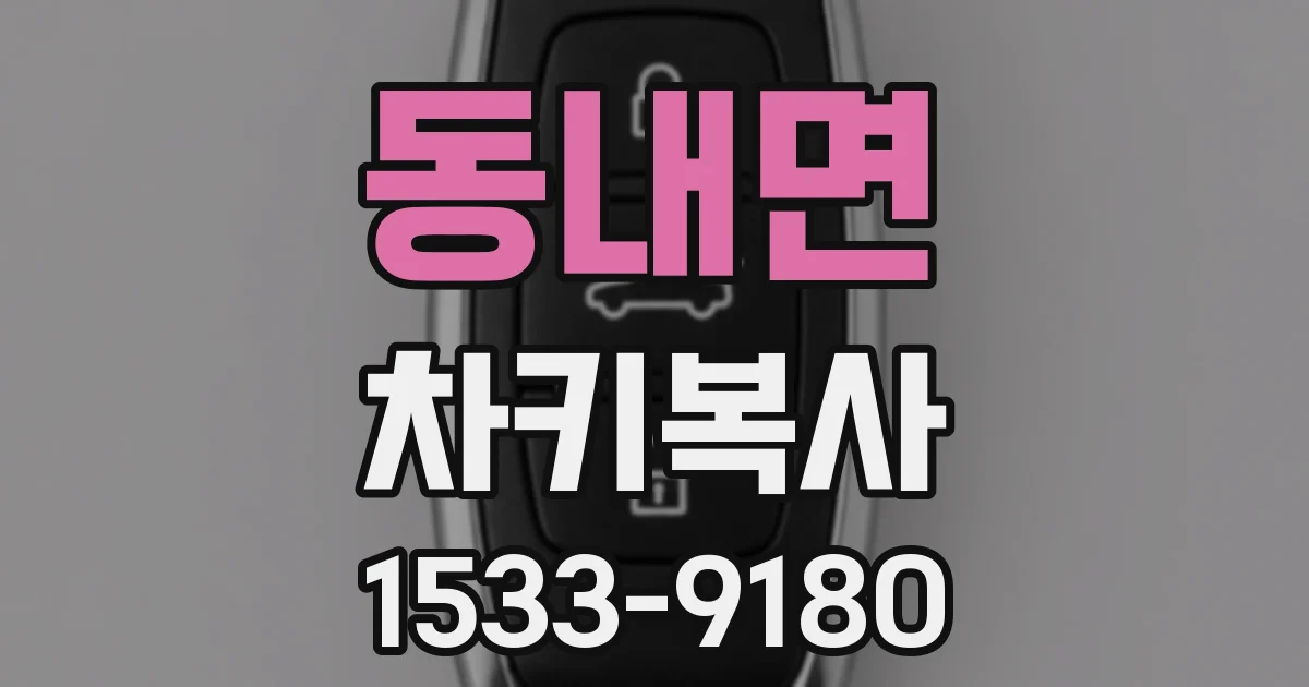 동내면 차키복사