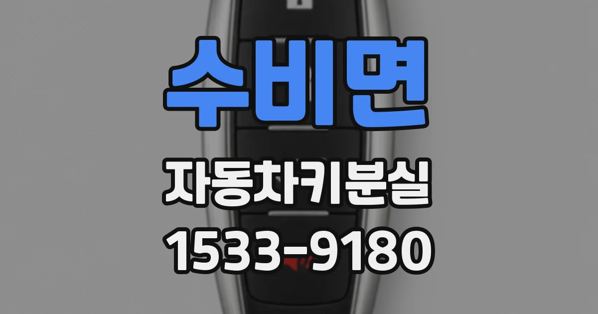 수비면 자동차키분실
