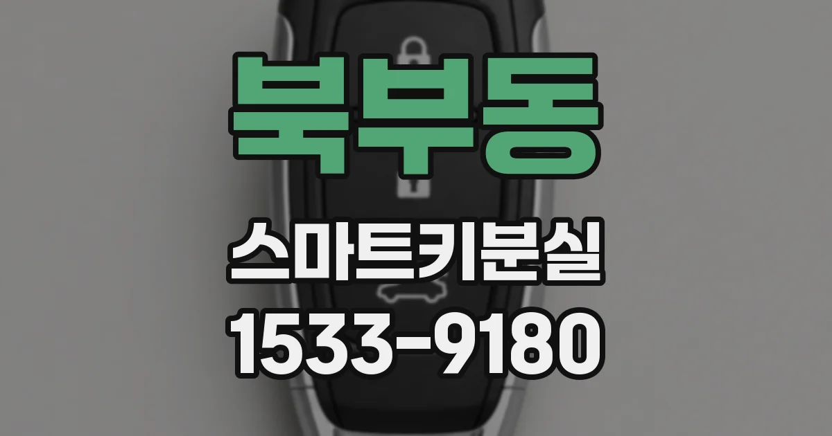 북부동 스마트키분실