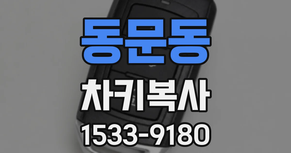 동문동 차키복사