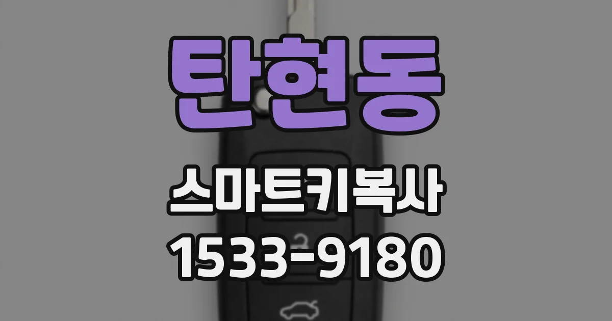 탄현동 스마트키복사