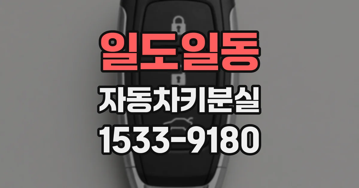 일도일동 자동차키분실