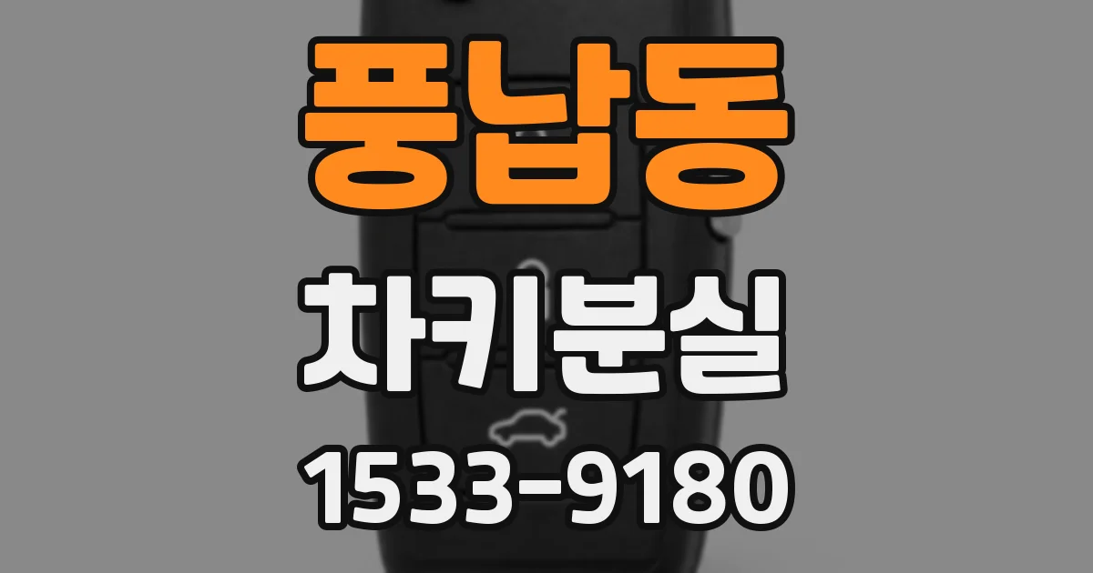 풍납동 차키분실