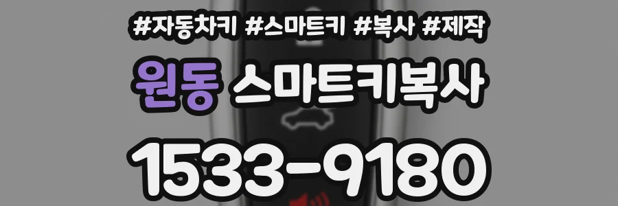 원동 스마트키복사
