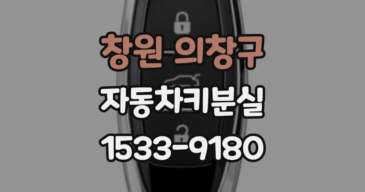 창원 의창구 자동차키분실