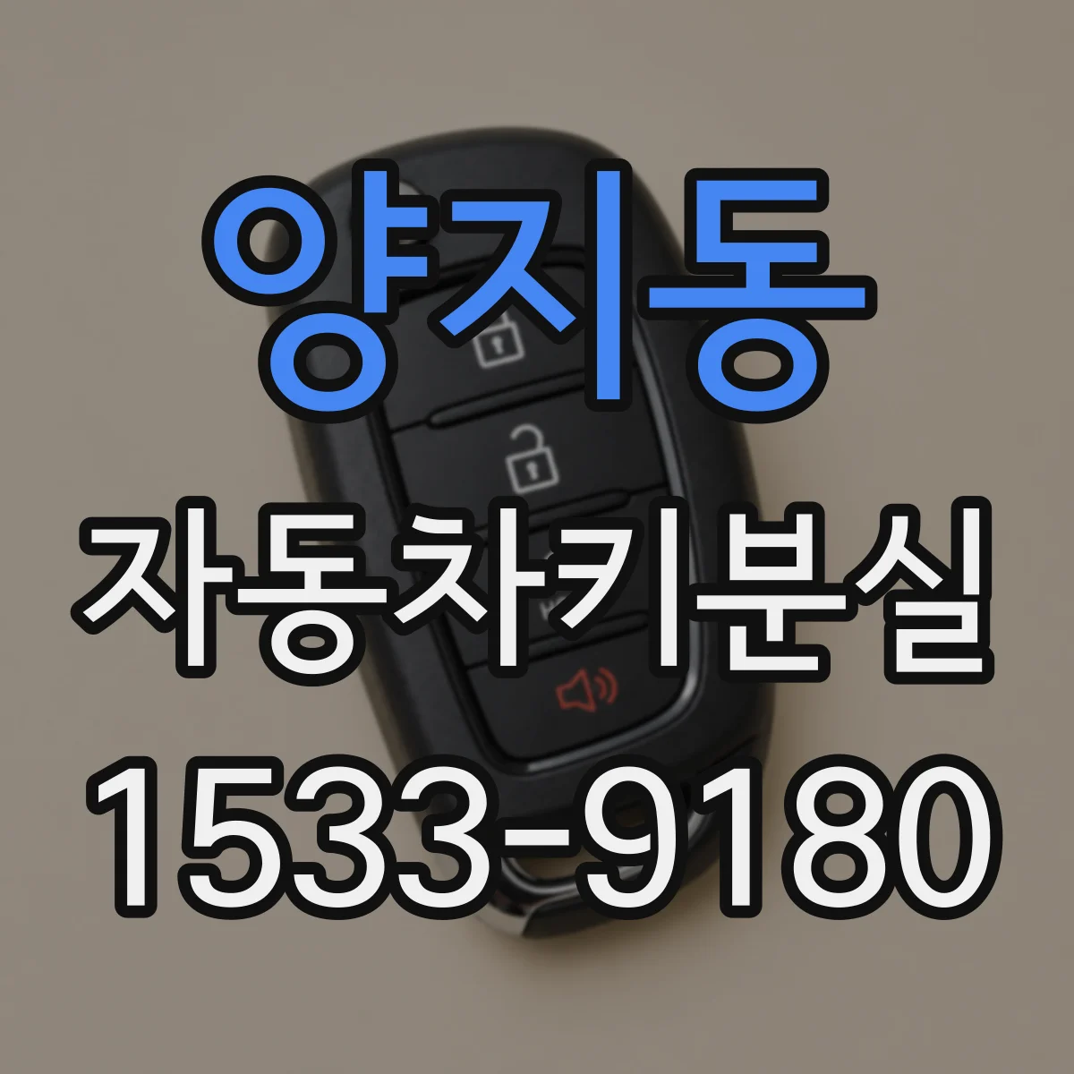 양지동 자동차키분실