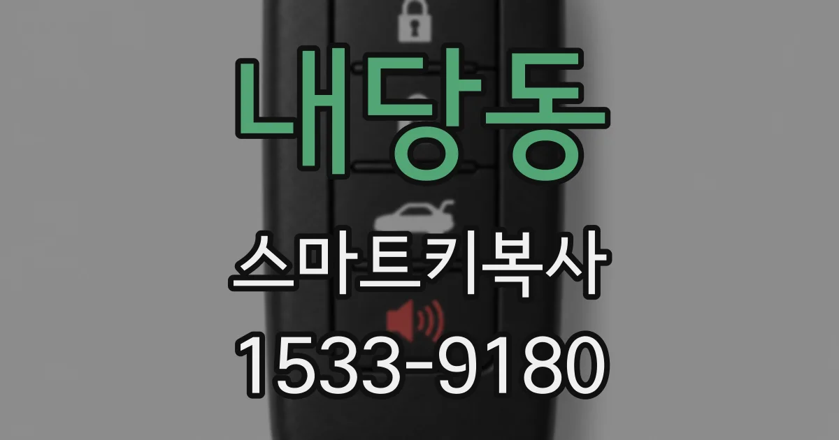내당동 스마트키복사