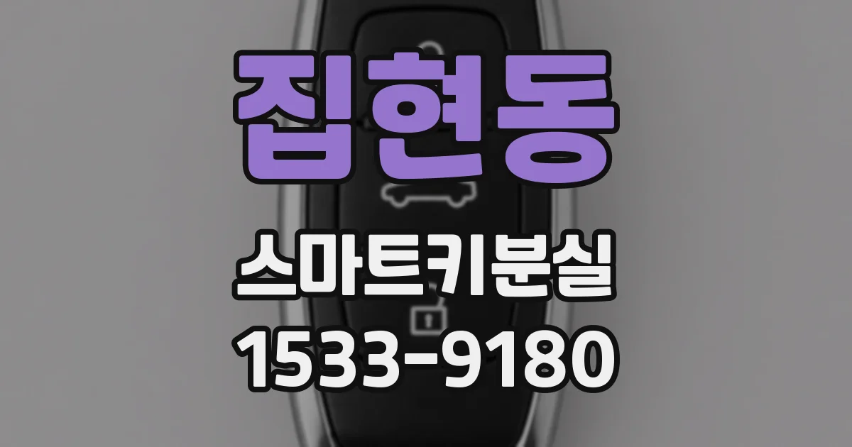 집현동 스마트키분실