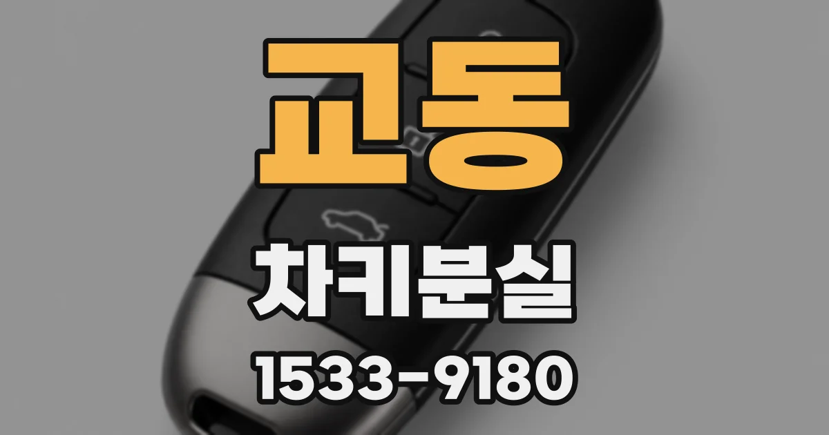 교동 차키분실