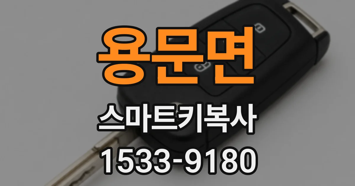 용문면 스마트키복사