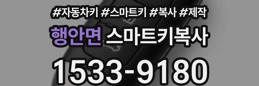 행안면 스마트키복사