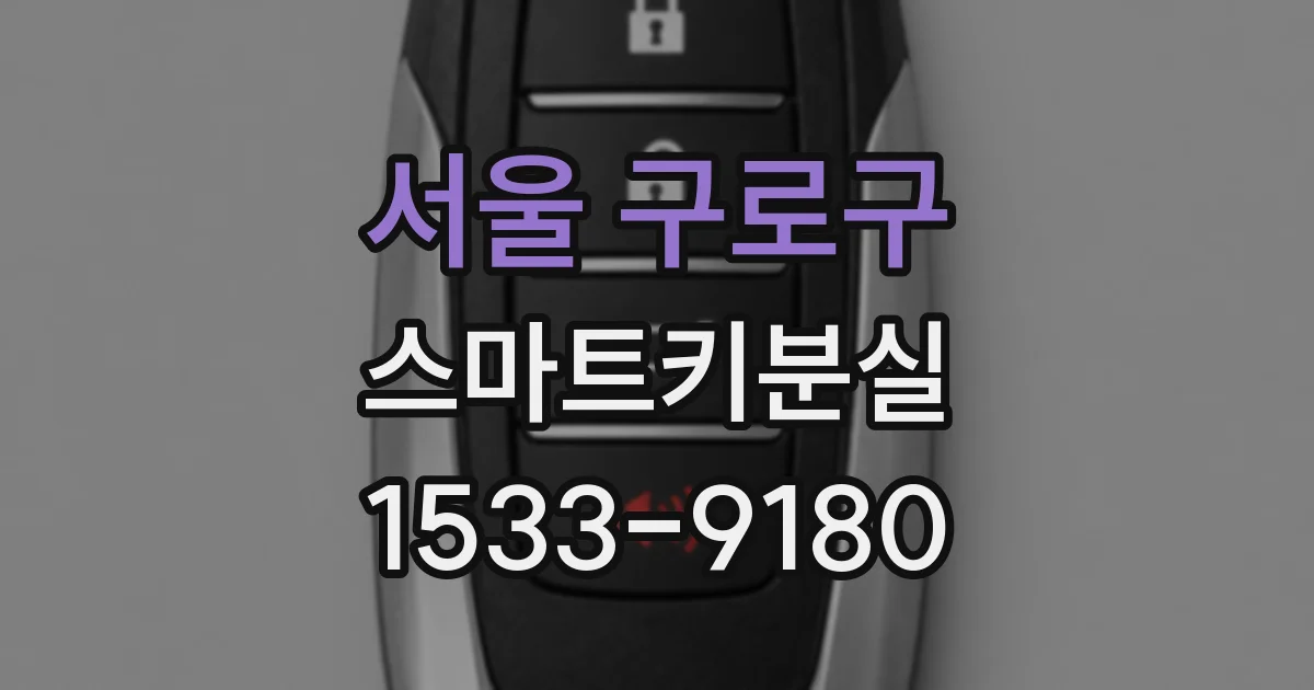 서울 구로구 스마트키분실