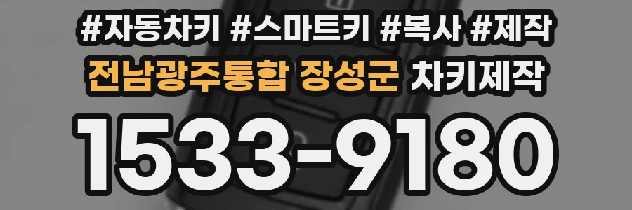 전남광주통합 장성군 차키제작