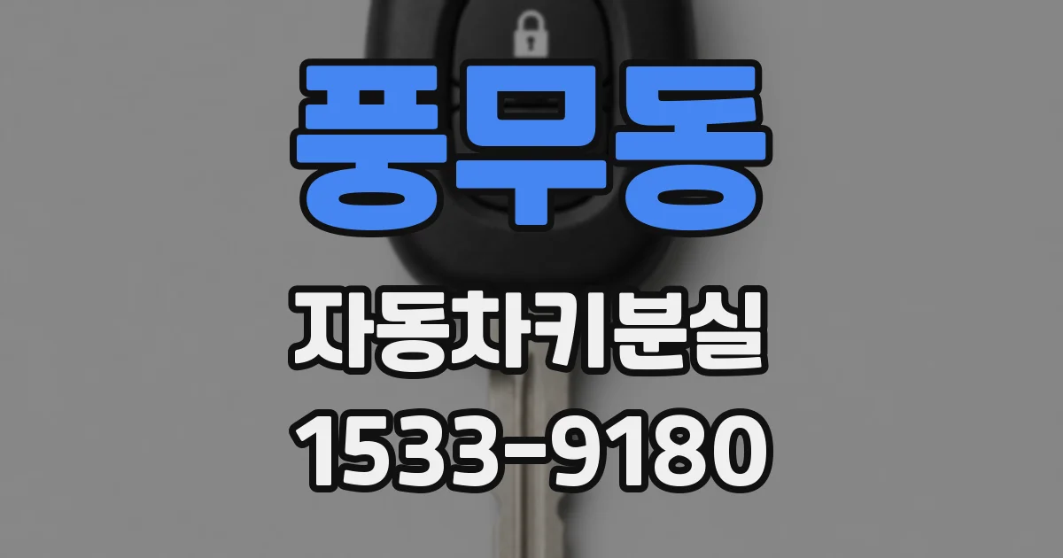 풍무동 자동차키분실