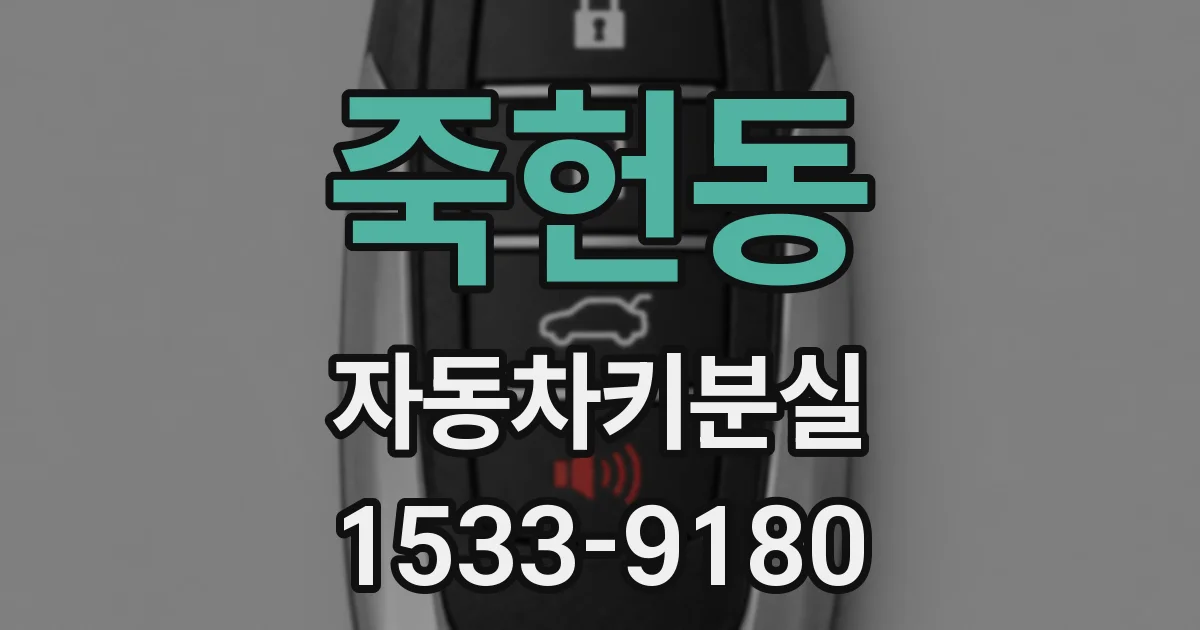 죽헌동 자동차키분실