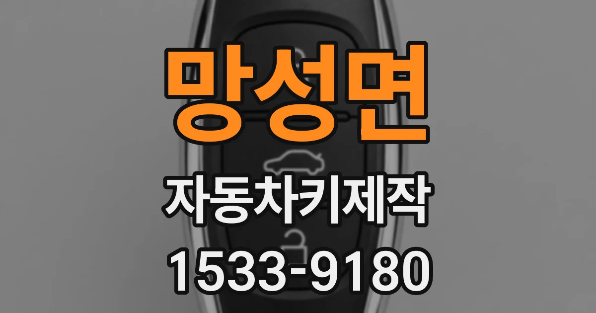 망성면 자동차키제작