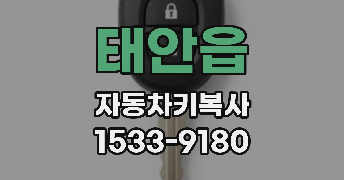 태안읍 자동차키복사
