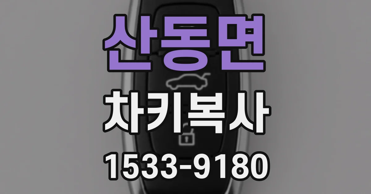 산동면 차키복사