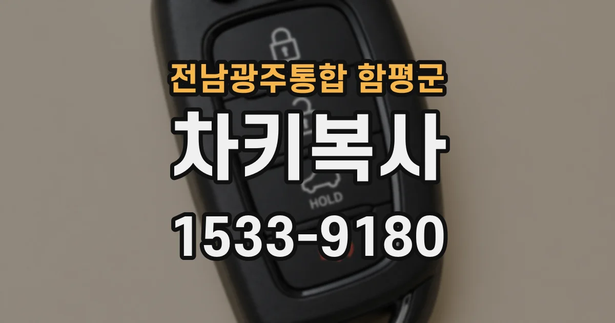 전남광주통합 함평군 차키복사