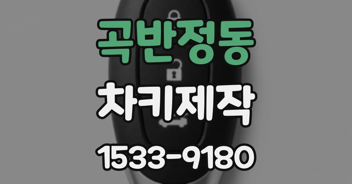 곡반정동 차키제작