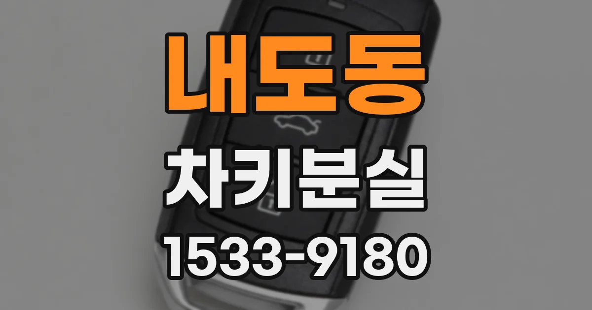 내도동 차키분실