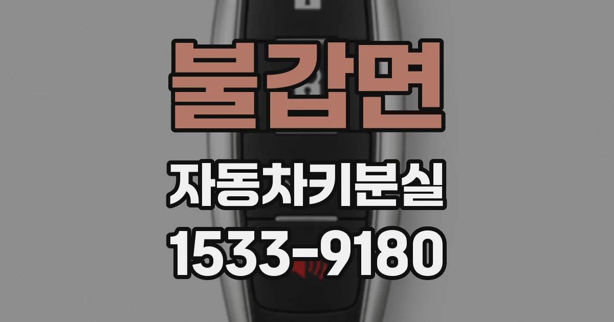불갑면 자동차키분실