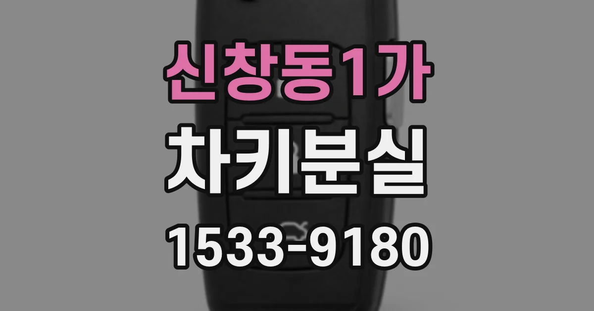 신창동1가 차키분실