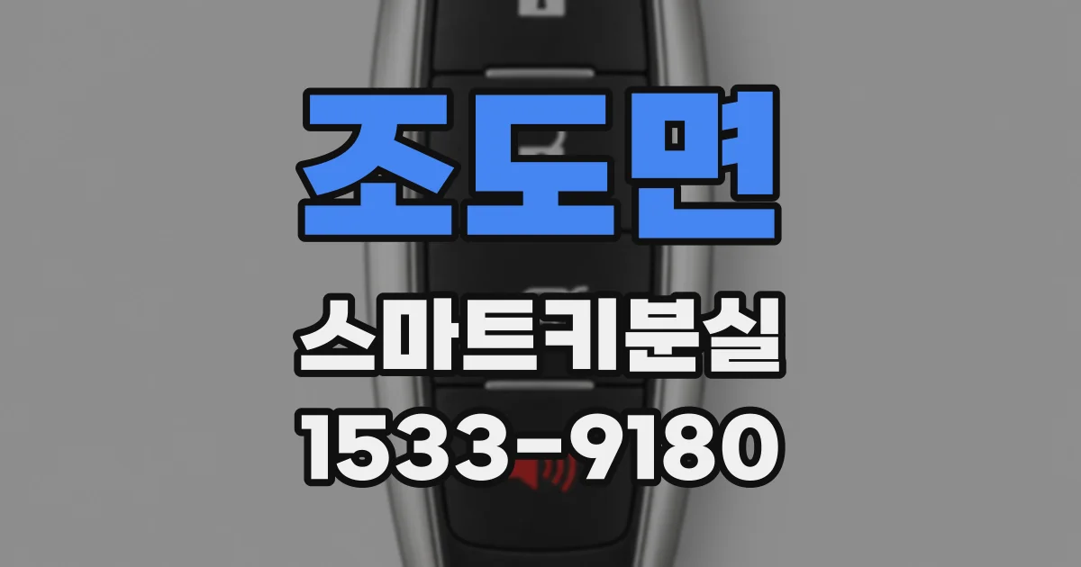 조도면 스마트키분실